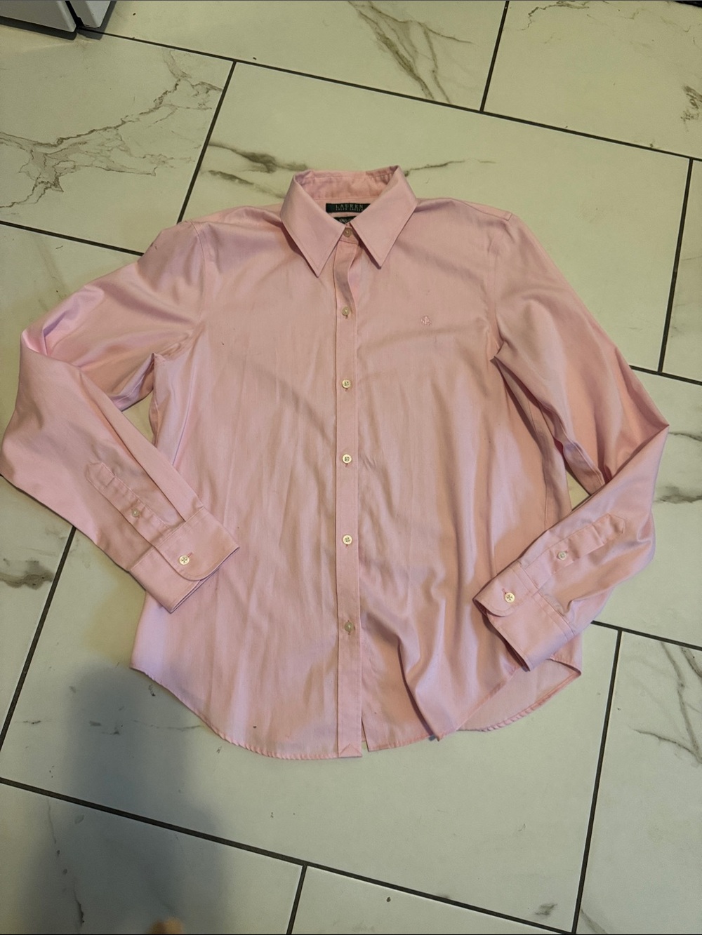 Ralph Lauren Light Pink Button-Down Dress Shirt